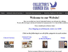 Tablet Screenshot of collectorscornerusa.com